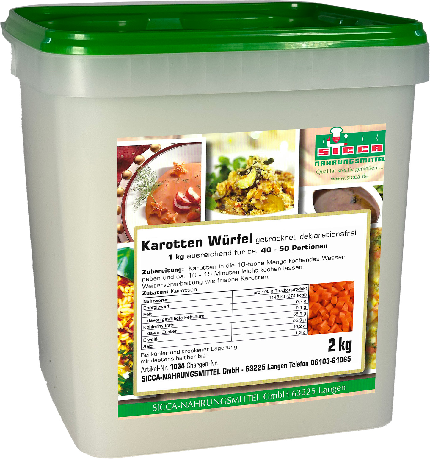 Karotten Würfel