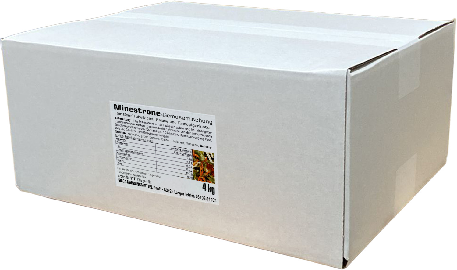 Minestrone italienische Gemüsemischung
