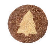 Butter-Gebäck zur Weihnachtszeit - Tannenbaum im Schnee