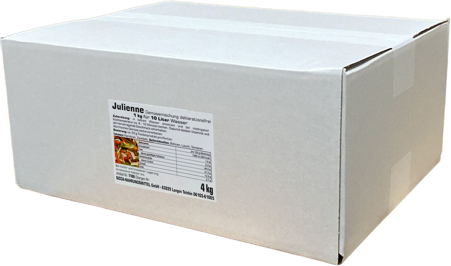 Julienne französische Gemüsemischung