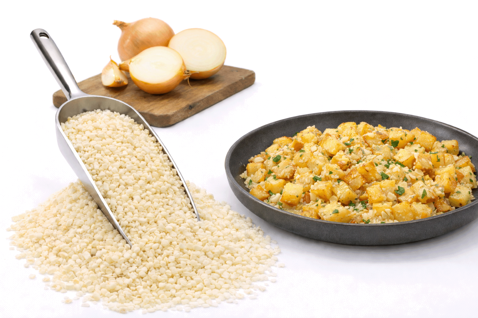 Zwiebeln gewürfelt gefriergetrocknet