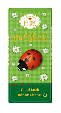 "Viel Glück" Choco-Grüße