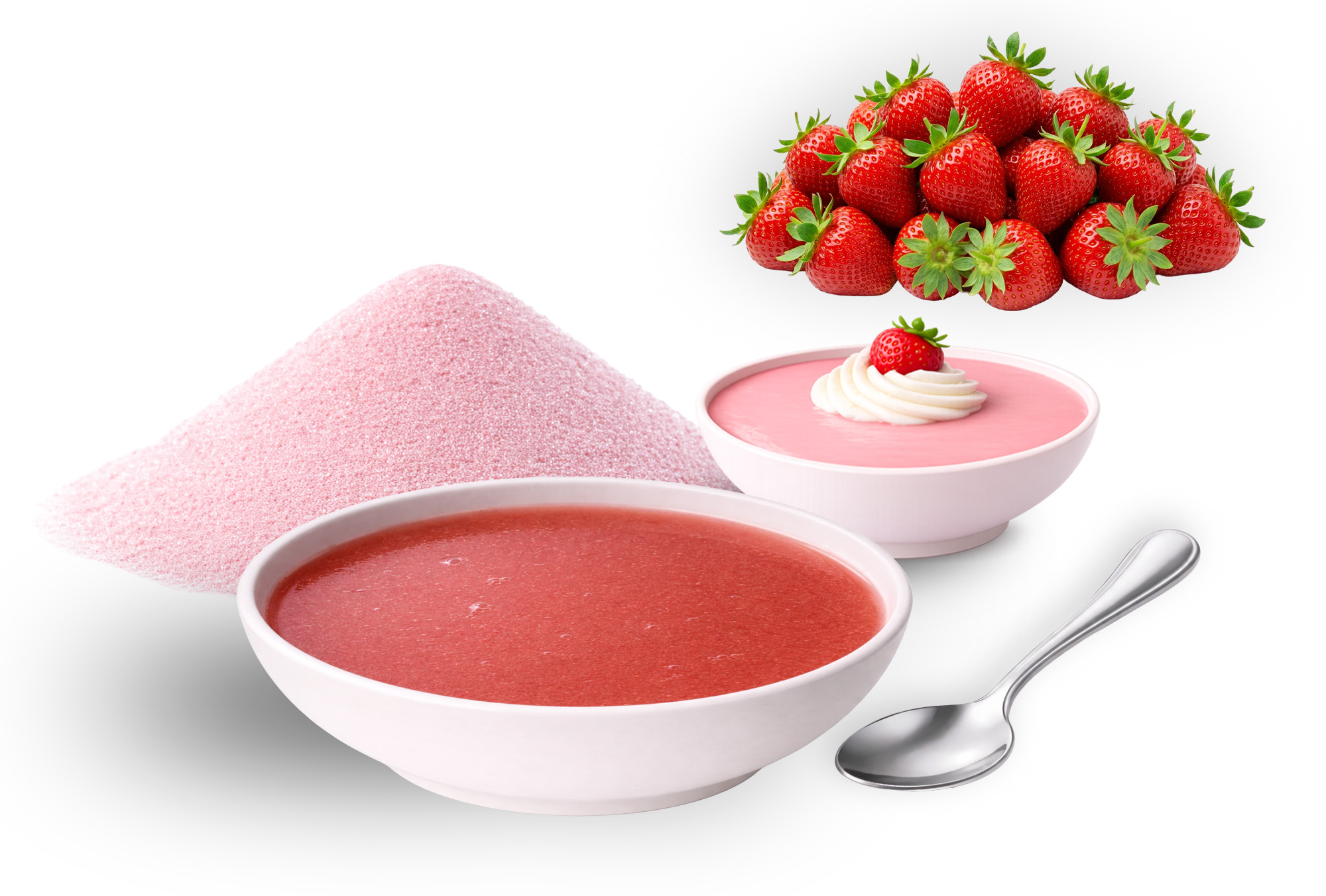 Fruchtsuppe/Dessert "Erdbeere" ohne Fruchtstücke