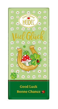 "Viel Glück" Choco-Grüße