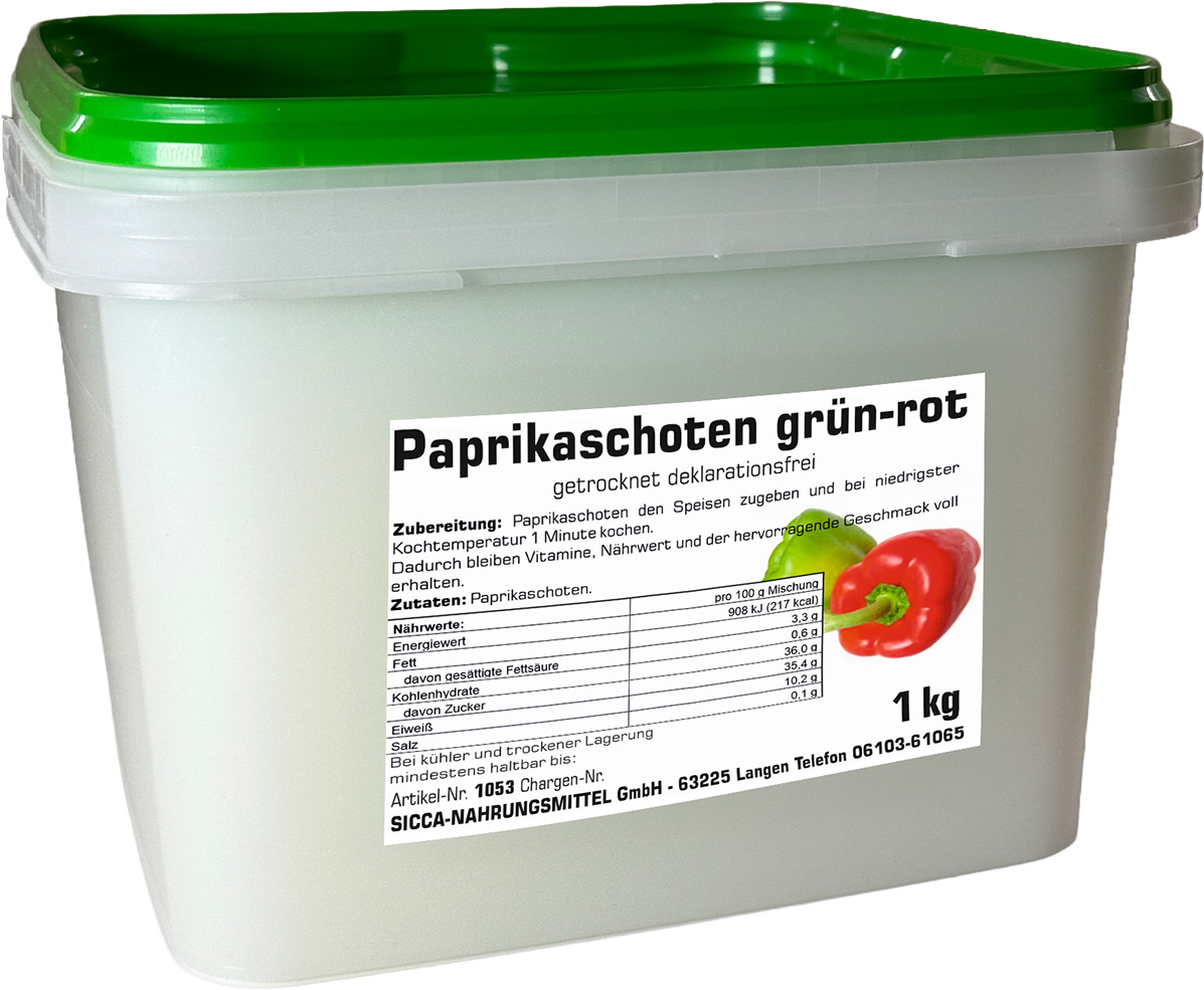 Paprikaschoten grün-rot