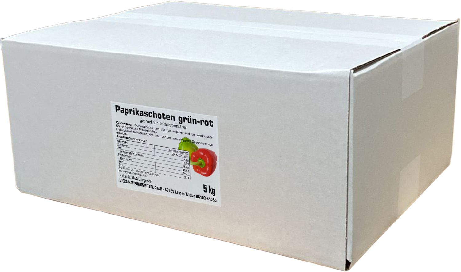Paprikaschoten grün-rot