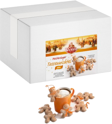 Lebkuchen-Gebäck "Tassenwichtel" glasiert