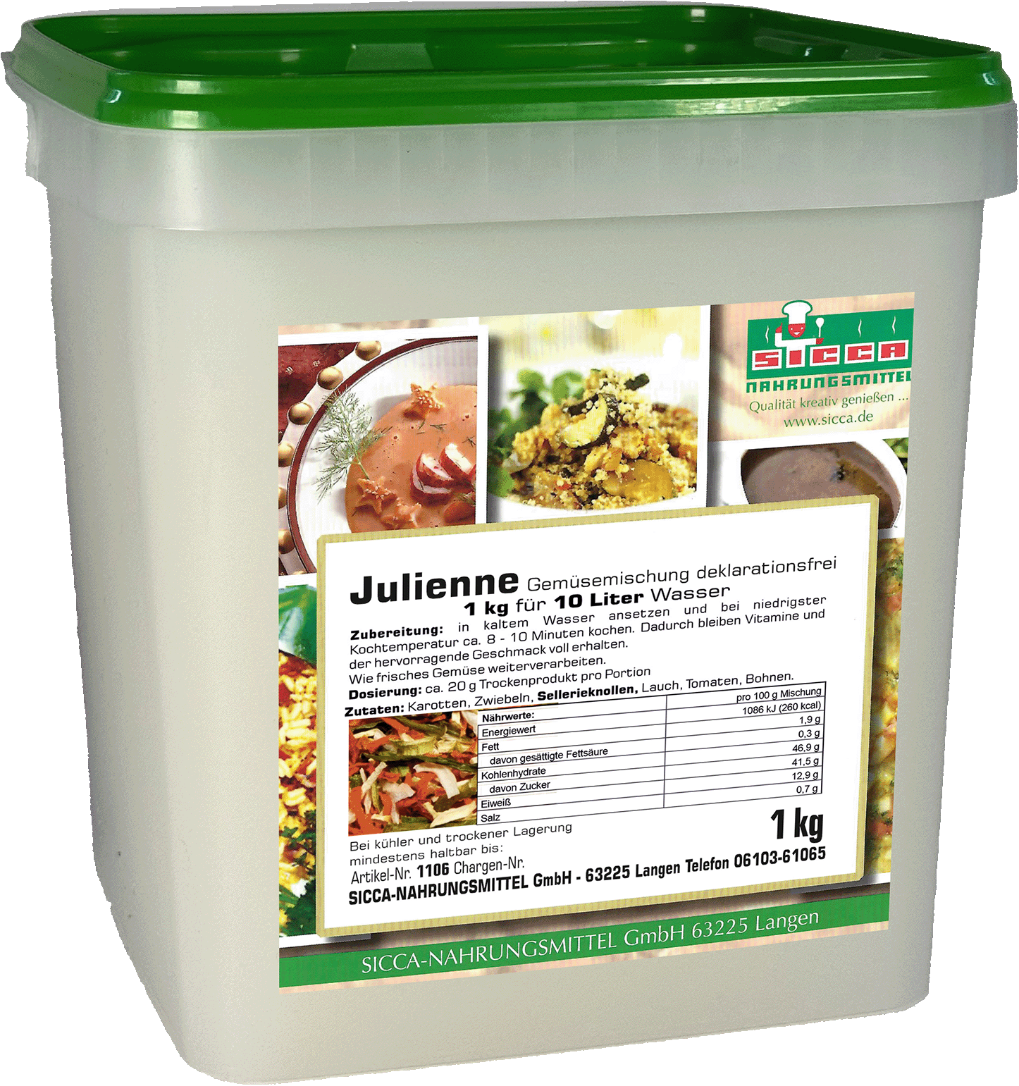 Julienne französische Gemüsemischung