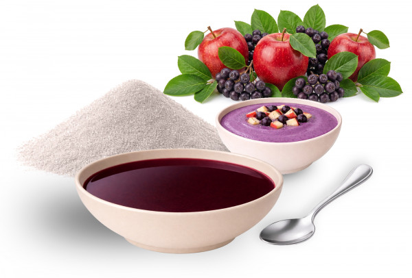 Fruchtsuppe/Dessert "Apfel-Aronia" ohne Fruchtstücke